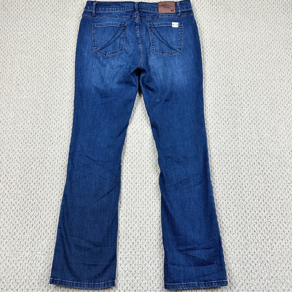 Barbell Apparel Jeans Mens 31 Blue Wash Denim Stretch Slight Boot Athletic Fit